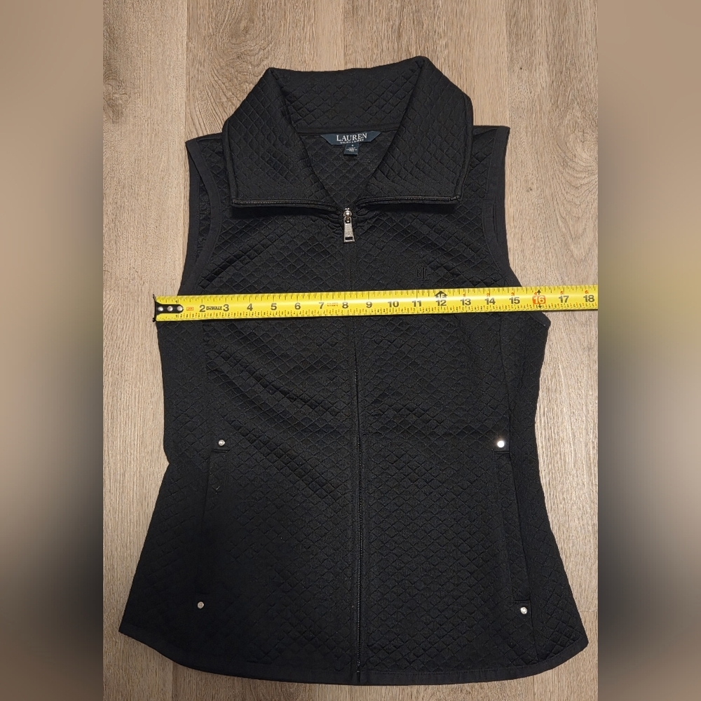 Lauren Ralph Lauren Black Quilted Vest - Picture 4 of 6